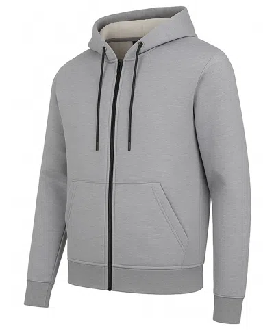 Blue Ice Men's Full-zip Long-sleeve Hoodie In Gray