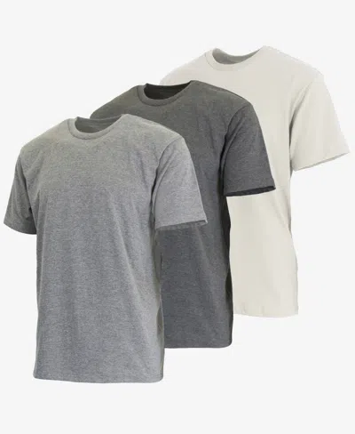 Blue Ice Men's Short Sleeve Crew Neck Classic T-shirt, Pack Of 3 In Gray