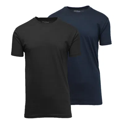Blue Ice Men's Short Sleeve Crew Neck Solid Tee-2 Pack In Multi