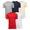 Blue Ice Men's Short Sleeve Crew Neck Solid Tee-5 Pack In Multi