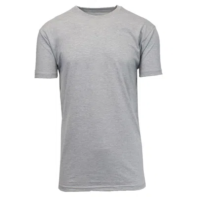 Blue Ice Men's Short Sleeve Crew Neck Solid Tee In Gray