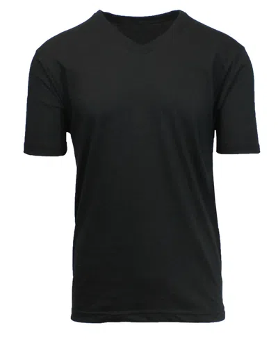 Blue Ice Men's Short Sleeve V-neck T-shirt In Black