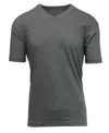 Blue Ice Men's Short Sleeve V-neck T-shirt In Charcoal