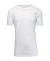 Blue Ice Men's Short-sleeve Crewneck Solid T-shirt In White