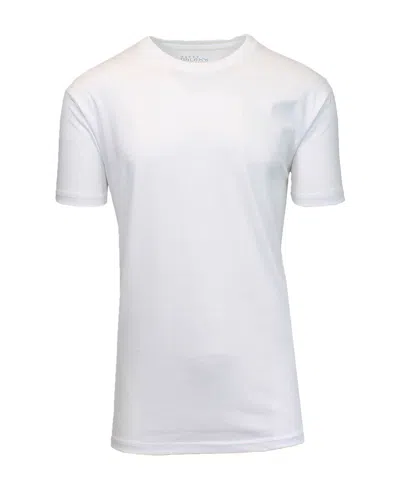 Blue Ice Men's Short-sleeve Crewneck Solid T-shirt In White