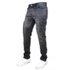 Blue Ice Men's Stretch Cargo Pocket Jeans In Black