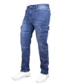 Blue Ice Men's 2-pack Stretch Cargo Pocket Jeans In Blue