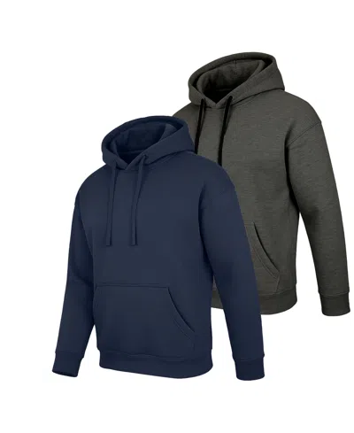 Blue Ice Men's Super Heavyweight Pull-on Hoodie, 2-pack In Multi
