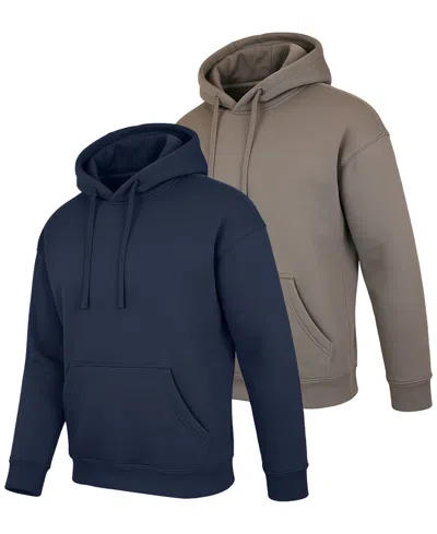 Blue Ice Men's Super Heavyweight Pull-on Hoodie, 2-pack In Multi