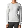 Blue Ice Mens Textured Cotton Thermal Shirt In White