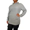 Blue Ice Women's Loose Fit Waffle Knit Thermal Pullover Hoodie In Gray