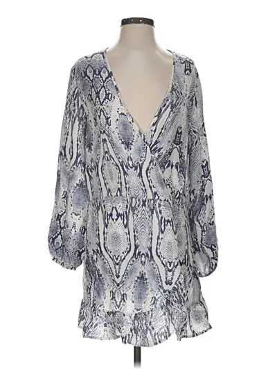 Pre-owned Blue Island Casual Dress In Gray