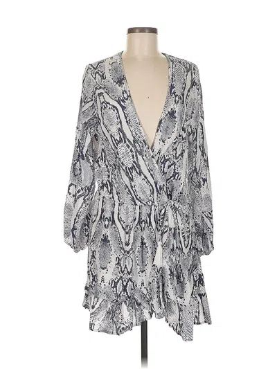 Pre-owned Blue Island Casual Dress In Silver