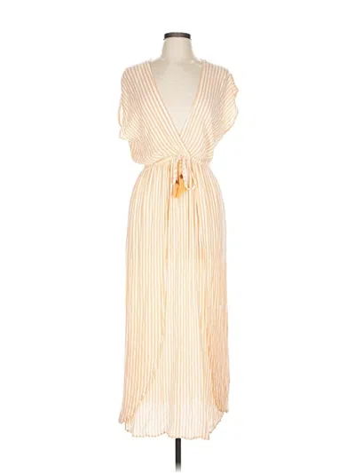 Pre-owned Blue Island Casual Dress In White