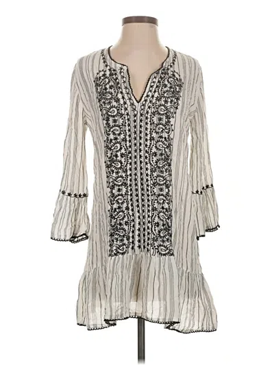 Pre-owned Blue Island Casual Dress In White
