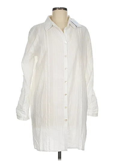 Pre-owned Blue Island Casual Dress In White