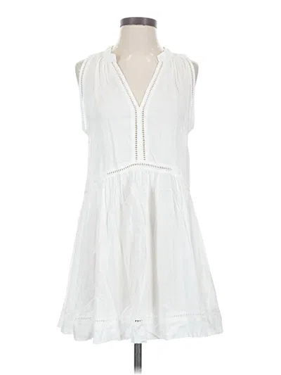 Pre-owned Blue Island Casual Dress In White