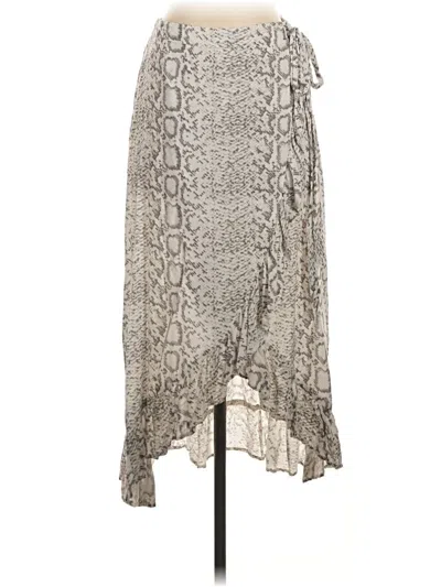 Pre-owned Blue Island Casual Skirt In Silver