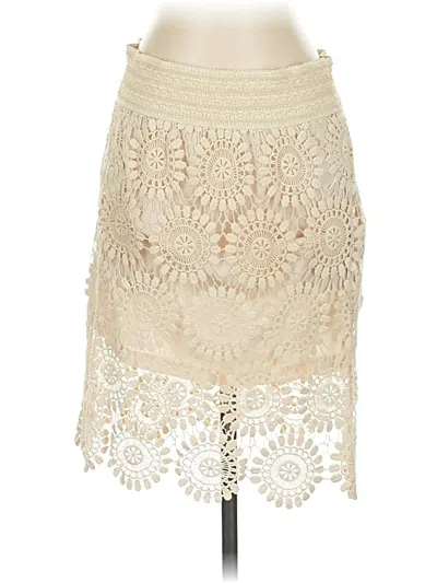 Pre-owned Blue Island Casual Skirt In White