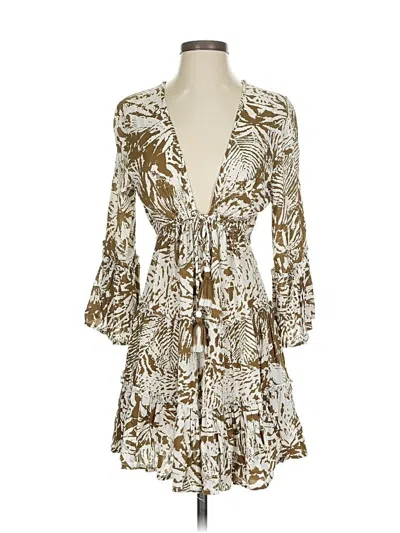 Pre-owned Blue Island Cocktail Dress In Gold