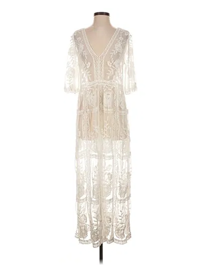 Pre-owned Blue Island Cocktail Dress In Ivory