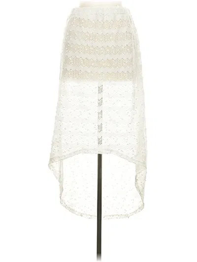 Pre-owned Blue Island Formal Skirt In Ivory