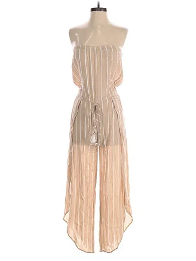 Pre-owned Blue Island Jumpsuit In Tan