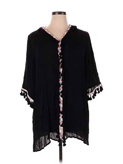 Pre-owned Blue Island Swimsuit Cover Up In Black