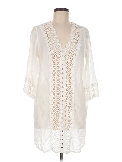 Pre-owned Blue Island Swimsuit Cover Up In Ivory