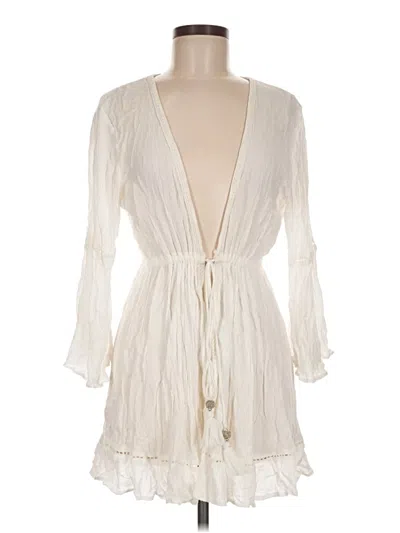 Pre-owned Blue Island Swimsuit Cover Up In Ivory