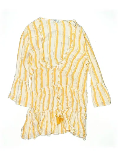 Pre-owned Blue Island Swimsuit Cover Up In Orange