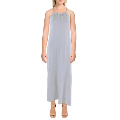 Blue Island Womens Midi Sleeveless Midi Dress