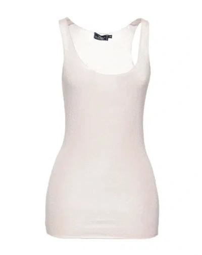 Blue Joint Woman Tank Top Light Pink Size M Viscose, Polyester, Polyamide, Elastane In Pink