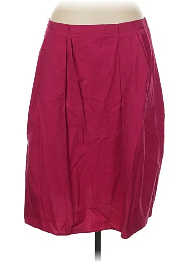 Pre-owned Blue Les Copains Formal Skirt In Burgundy
