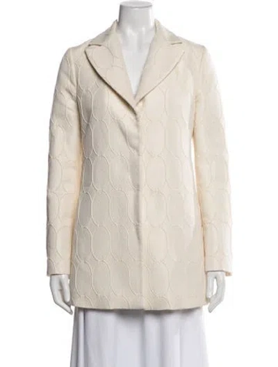 Pre-owned Blue Les Copains Patterned Blazer In Neutrals