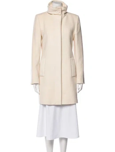 Pre-owned Blue Les Copains Virgin Wool Coat In Neutral