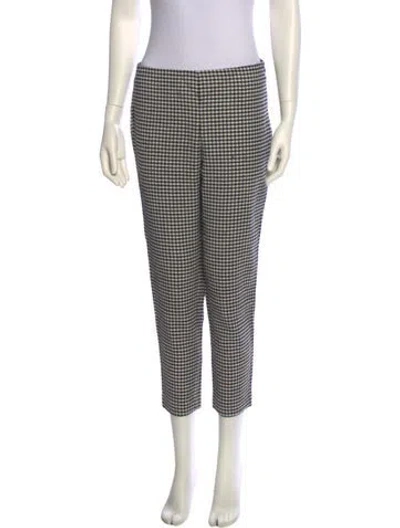 Pre-owned Blue Les Copains Virgin Wool Straight Leg Pants In Multi