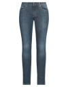 Blue Les Copains Woman Jeans Blue Size 4 Cotton, Elastane In Blue