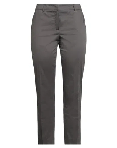 Blue Les Copains Woman Pants Charcoal Size 12 Cotton, Elastane In Gray