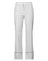 Blue Les Copains Pants In White