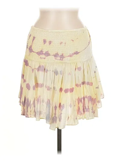 Pre-owned Blue Life Casual Skirt In Yellow