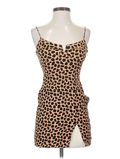 Pre-owned Blue Life Cocktail Dress In Brown