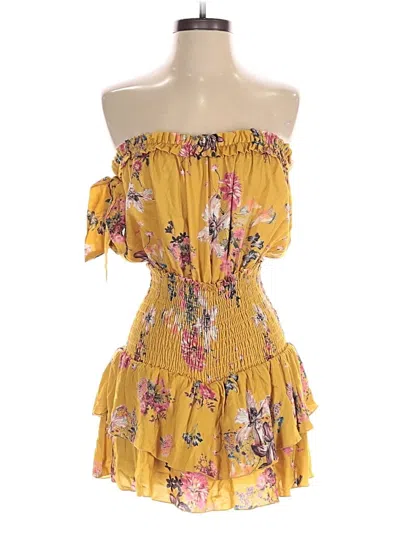 Pre-owned Blue Life Cocktail Dress In Yellow