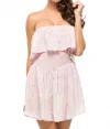 Blue Life Festival Smocked Romper In Blush Waters