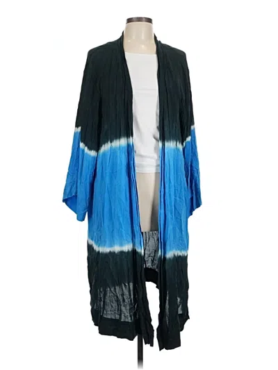 Pre-owned Blue Life Kimono In Blue