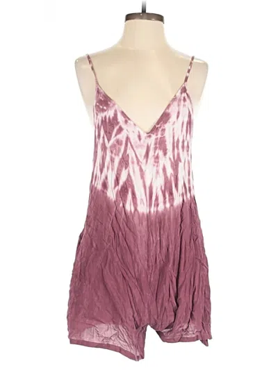 Pre-owned Blue Life Made In Sunny Califorina Romper In Burgundy