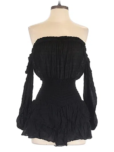 Pre-owned Blue Life Romper In Black