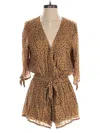 Blue Life Romper In Brown
