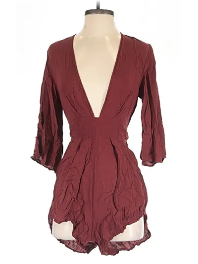 Pre-owned Blue Life Romper In Burgundy