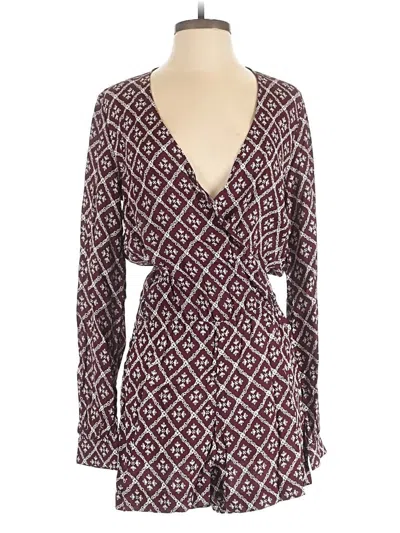 Pre-owned Blue Life Romper In Burgundy
